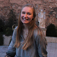 Kari Beine smiling while studying abroad