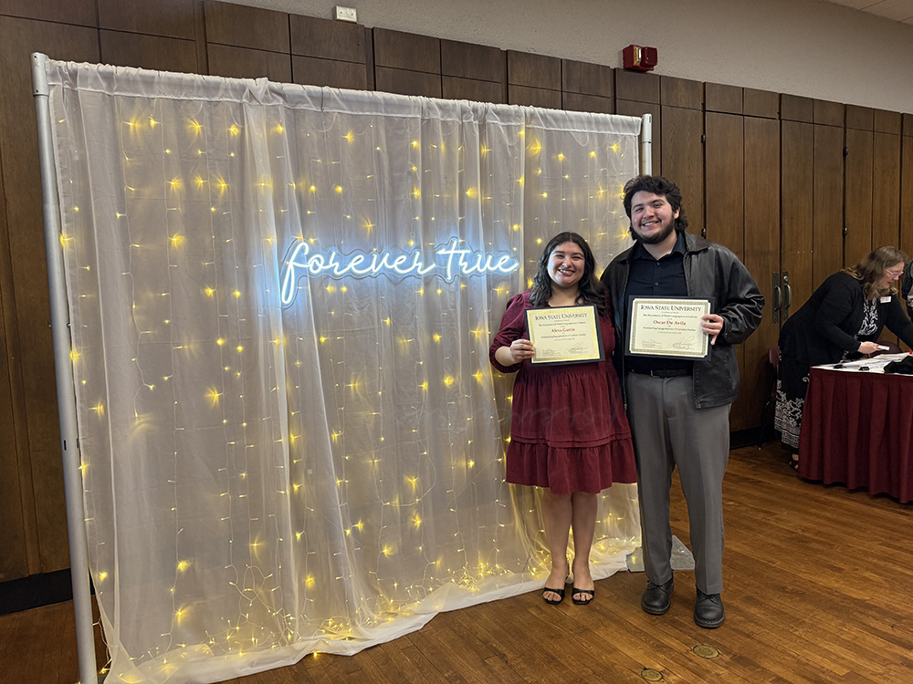 USLS student award winner pose with their certificates